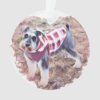 Hallieのオーナメント、小型Schauzer オーナメント
