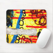 Hallie Engelの黄色い都市マウスパッド マウスパッド (マウス)