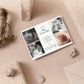 Hallo kleine jongen Gouden Hart Fotocollage Baby  案内状