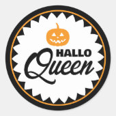 Hallo Queen Halloween  ラウンドシール (正面)