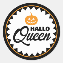 Hallo Queen Halloween  ラウンドシール
