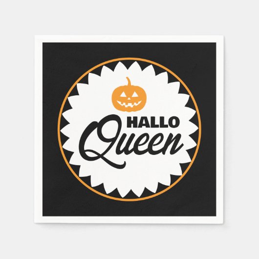 Hallo Queen Halloween Party  スタンダードカクテルナプキン (正面)