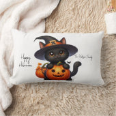 Hallocat halloween Citrouille Family ランバークッション (ブランケット)