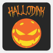 Hallodink - Pickleball Halloween スクエアシール (正面)
