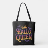 Halloqueen Bat Women Costume Crown Your Spooky  トートバッグ (裏面)