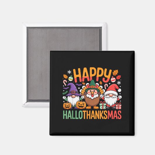Hallothanksmas Dental Istant Funny Tooth Christmas マグネット (正面/裏面)