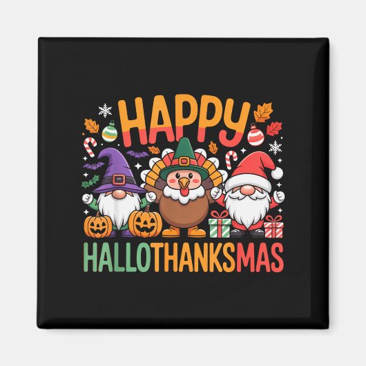 Hallothanksmas Dental Istant Funny Tooth Christmas マグネット (正面)