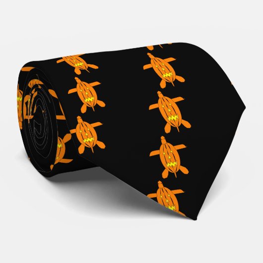 Hallowe'enのカメのタイ ネクタイ (ロール)
