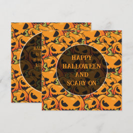 HALLOWEEN - パターン - カボチャ 1 シーズンカード