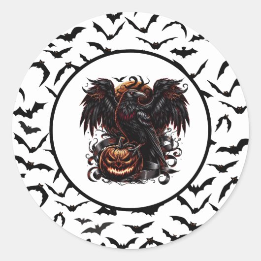 Halloween  ラウンドシール (正面)