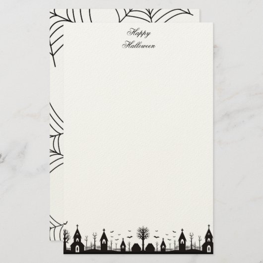 Halloween 便箋 (正面/裏面)