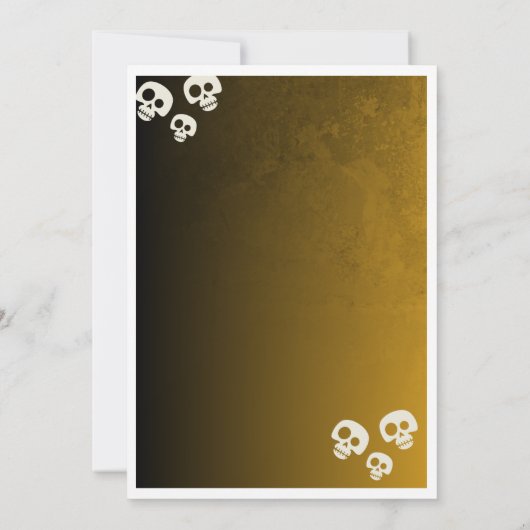 Halloween  招待状 (裏面)