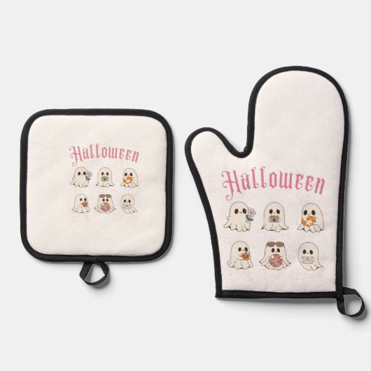 halloween 鍋つかみ&鍋敷きセット (正面)