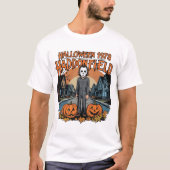 Halloween 1978 Holiday Spooky Myers Pumpkin Haddon Tシャツ (正面)