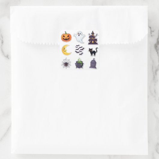 Halloween 2025 Spooky Sticker Set スクエアシール (バッグ)