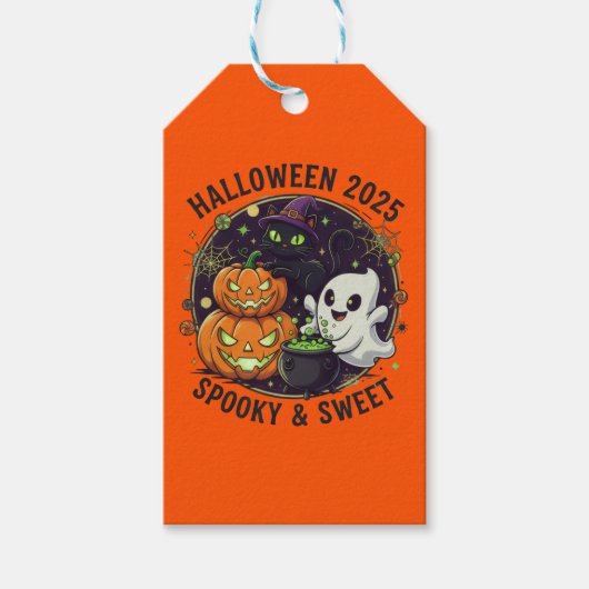 halloween 2025 spooky & sweet ギフトタグ (正面)