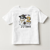 Halloween 2nd Birthday Funny Ghost Two Boujee トドラーTシャツ (正面)
