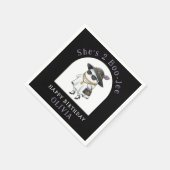 Halloween 2nd Birthday Party Ghost Two Boujee スタンダードカクテルナプキン (角)