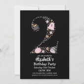 Halloween 2nd Birthday Spooky Cute  招待状 (正面)