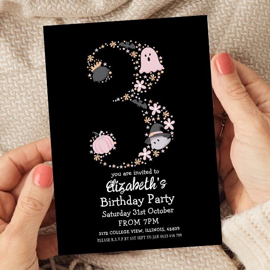 Halloween 3rd Birthday  招待状