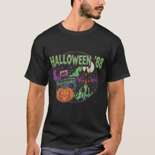 "Halloween '88" - レトロな年のデザイン + VHSエフェクト Tシャツ