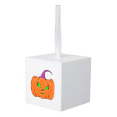 Halloween Alien Pumpkin キューブオーナメント (裏面アングル)