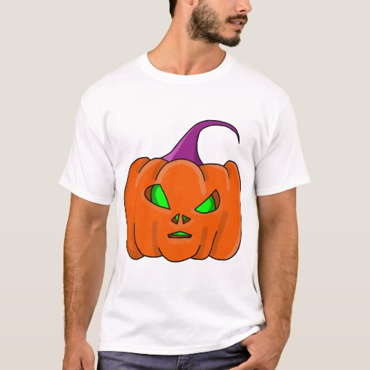 Halloween Alien Pumpkin Tシャツ (正面)
