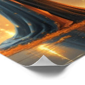 Halloween Alphabet Kids ABC Letter Q ポスター (角)