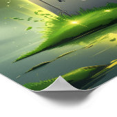 Halloween Alphabet Kids ABC Letter T ポスター (角)