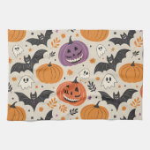 Halloween and autumn pattern   キッチンタオル (横)