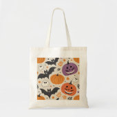 Halloween and autumn pattern トートバッグ (正面)