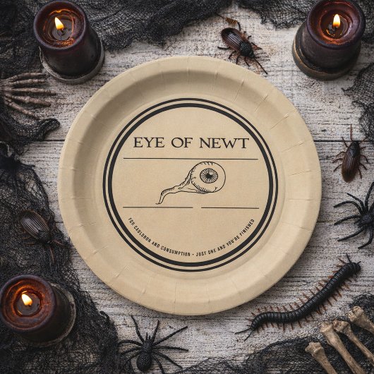 Halloween Apothecary Eye Of Newt ペーパープレート