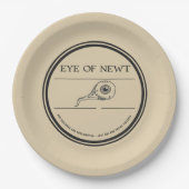 Halloween Apothecary Eye Of Newt ペーパープレート (正面)
