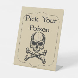 Halloween Apothecary Pick Your Poison 台座サイン