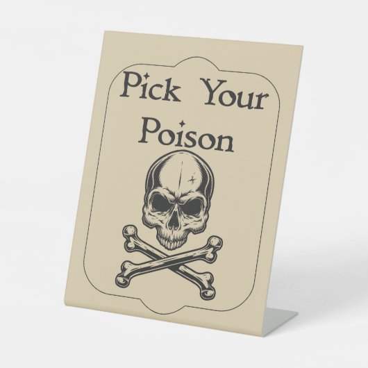 Halloween Apothecary Pick Your Poison 台座サイン (正面)