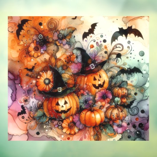 Halloween Art Window Cling ウィンドウサイン (シート3)