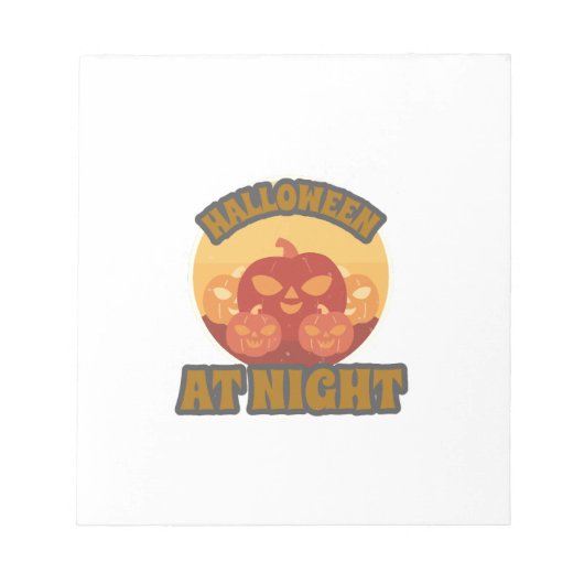 Halloween At Night ノートパッド (正面)