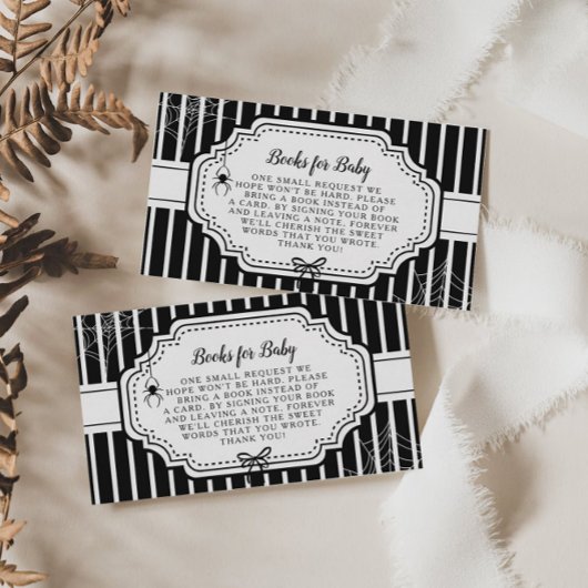 Halloween Autumn Gothic Spooky Books for Baby エンクロージャーカード