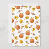 Halloween Autumn Pumpkin Babyshower Invitation 招待状 (裏面)