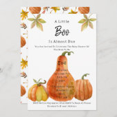 Halloween Autumn Pumpkin Babyshower Invitation 招待状 (正面/裏面)