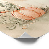 Halloween Baby Shower A Little Boo Is Due Welcome ポスター (角)