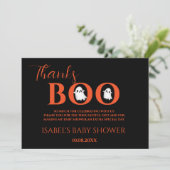 Halloween Baby Shower A Little Boo Thank You Card サンキューカード (スタンド正面)