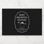 Halloween Baby Shower Baby Brewing Potion  リキュールボトルラベル (シングルラベル)