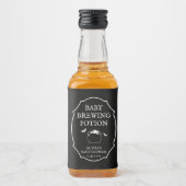 Halloween Baby Shower Baby Brewing Potion  リキュールボトルラベル (正面)