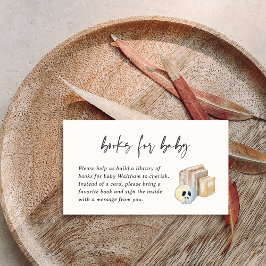 Halloween Baby Shower Book Request Enclosure Card エンクロージャーカード