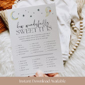 Halloween Baby Shower Candy Guessing Game Card 招待状