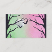 Halloween Baby Shower Diaper Raffle Ticket プレイスカード (裏面)