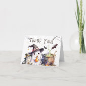 Halloween Baby Shower Folded Thank You Card サンキューカード (正面)