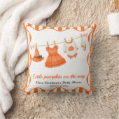 Halloween Baby Shower Girl | Little Witch Pumpkin クッション (ブランケット)