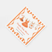 Halloween Baby Shower Girl | Little Witch Pumpkin スタンダードランチョンナプキン (角)